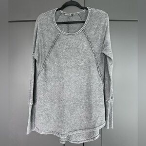 Long sleeve washed black shirt